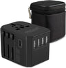 PEGANT USB-C Universal Travel Power Adapter International Worldwide with 5 USB, Fast Charging Type-C Port, Plug Adapter with USB-C Cable